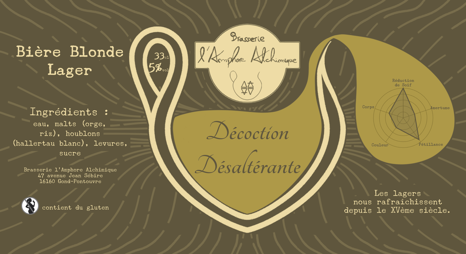 Décoction Désaltérante - Lager - 33cl