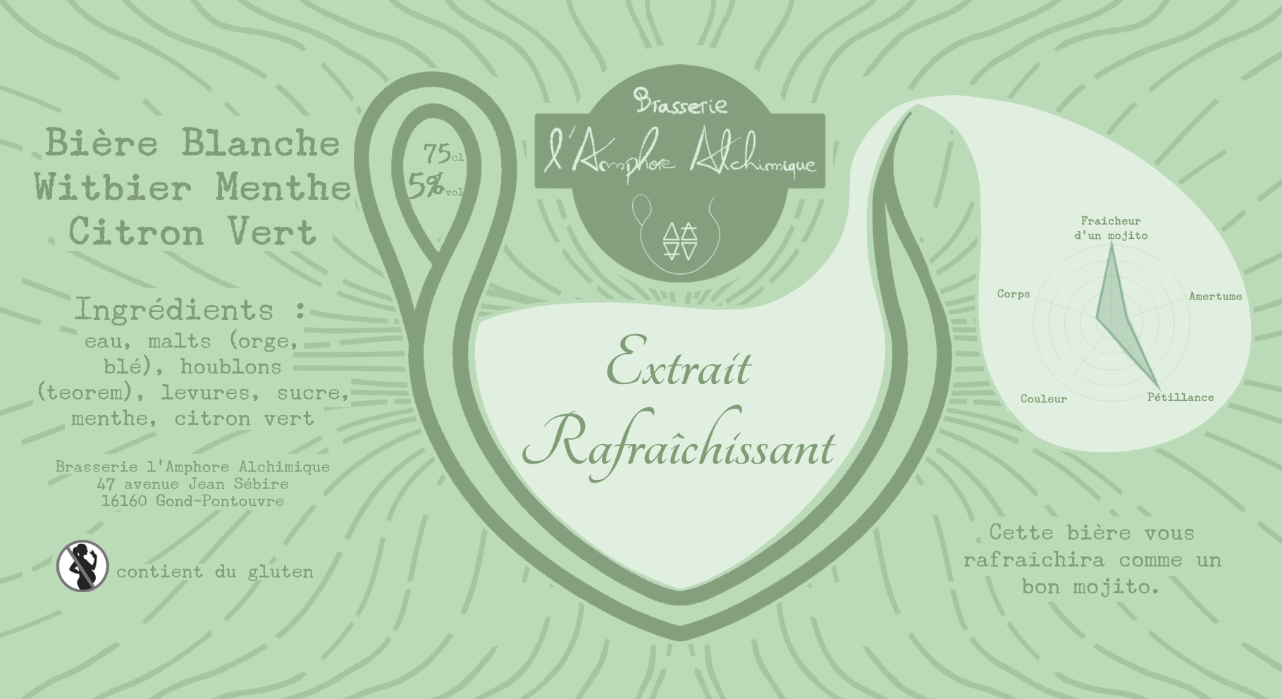 Extrait Rafraîchissant - Witbier - 75cl