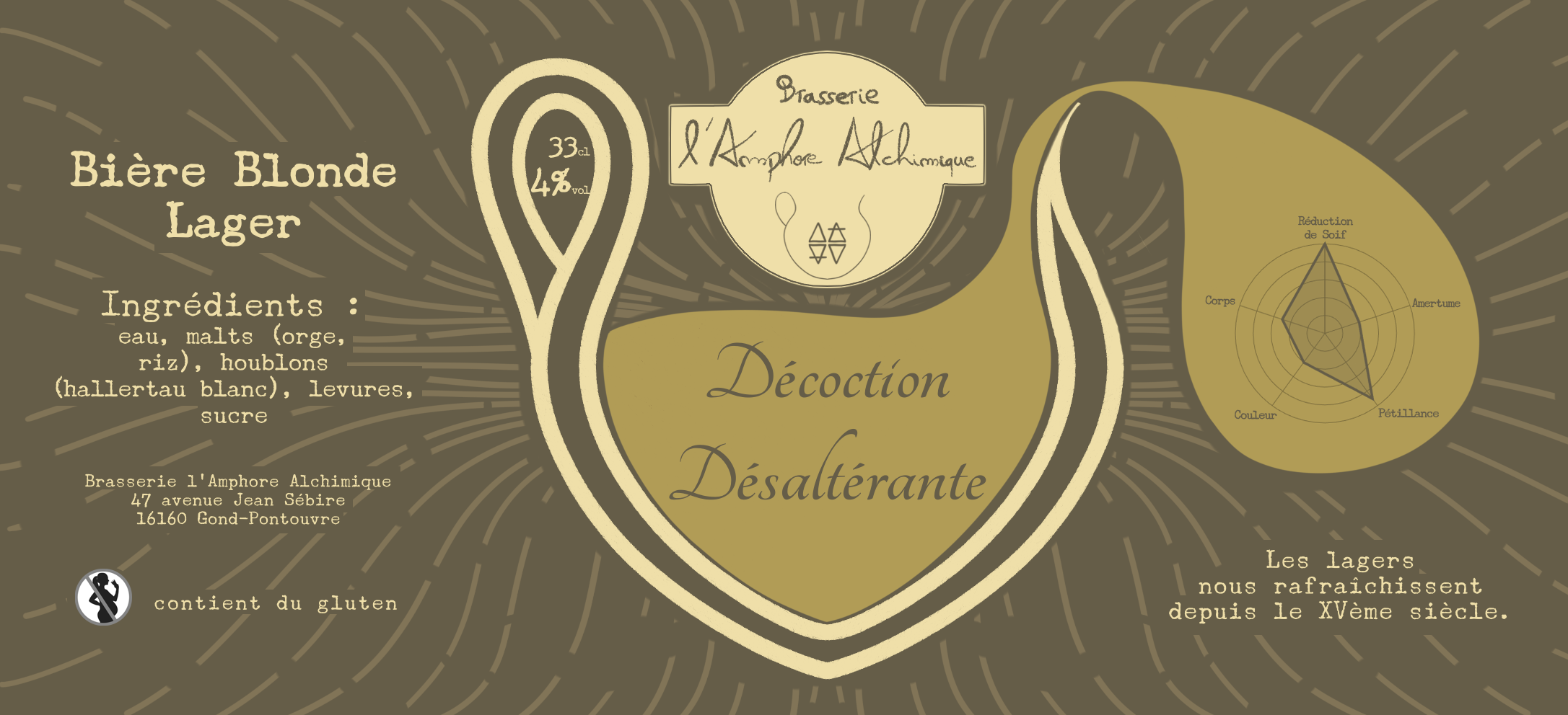 Décoction Désaltérante - Lager - 33cl