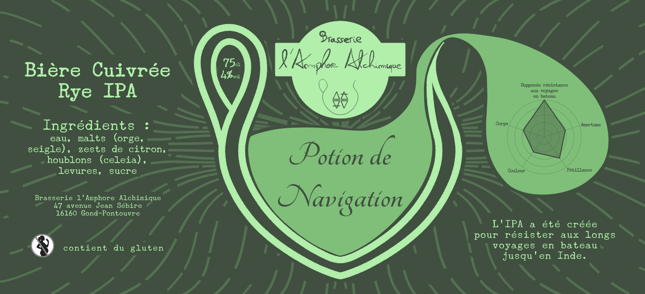 Potion de Navigation - Rye IPA - 75cl